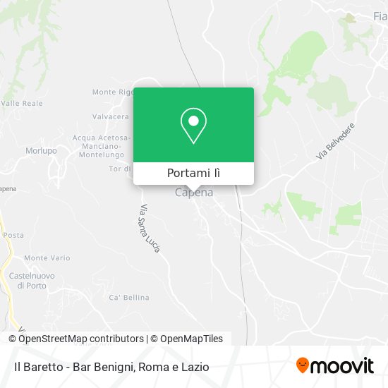 Mappa Il Baretto - Bar Benigni