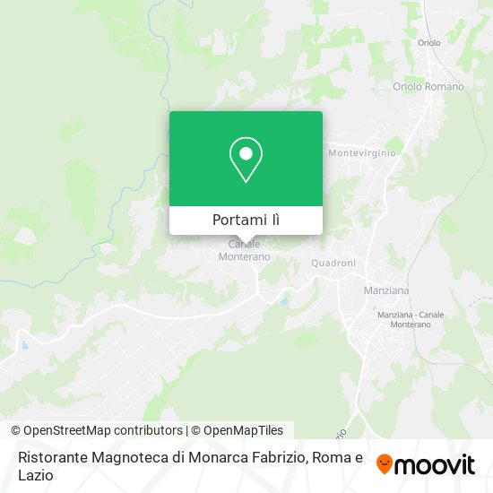 Mappa Ristorante Magnoteca di Monarca Fabrizio