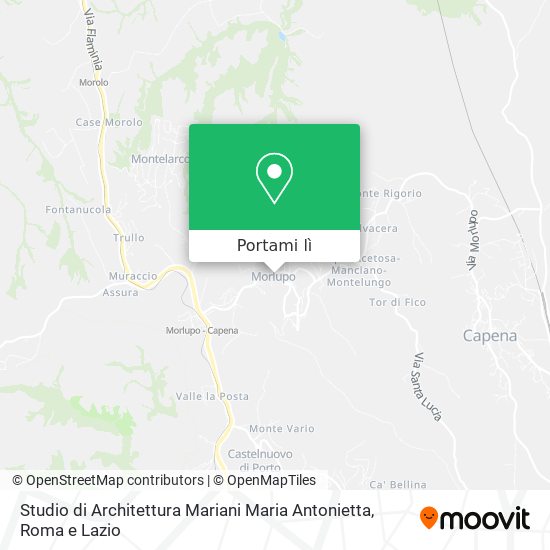 Mappa Studio di Architettura Mariani Maria Antonietta