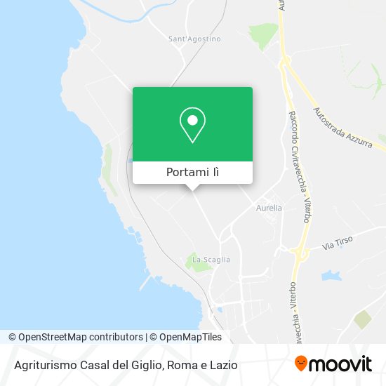 Mappa Agriturismo Casal del Giglio