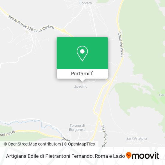 Mappa Artigiana Edile di Pietrantoni Fernando