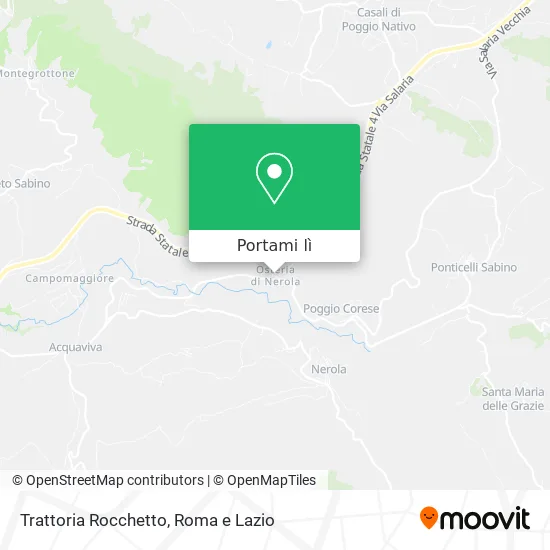 Mappa Trattoria Rocchetto