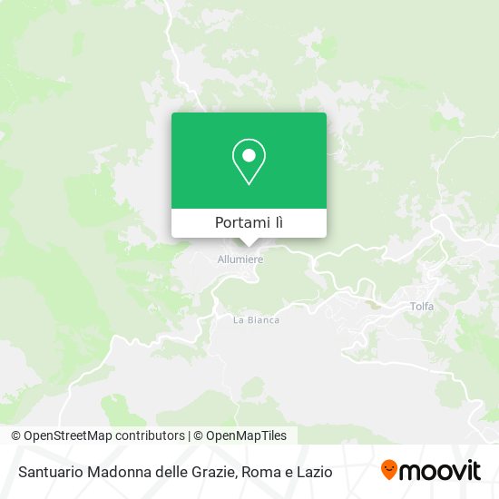 Mappa Santuario Madonna delle Grazie