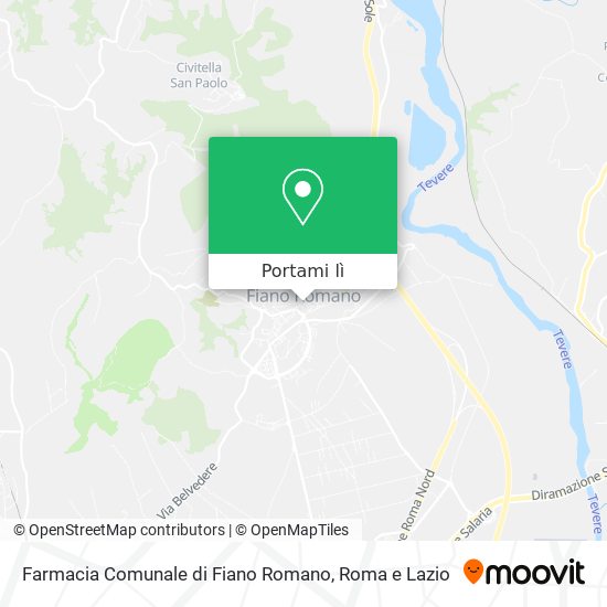 Mappa Farmacia Comunale di Fiano Romano