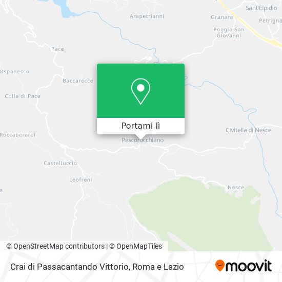 Mappa Crai di Passacantando Vittorio