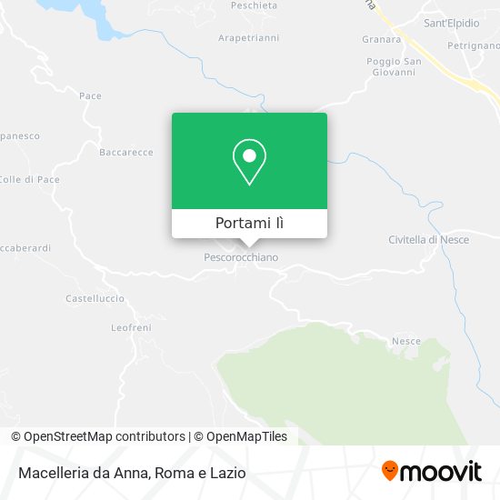 Mappa Macelleria da Anna