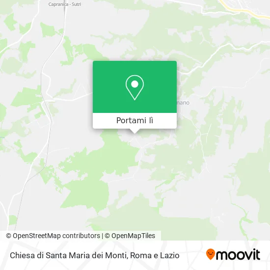 Mappa Chiesa di Santa Maria dei Monti