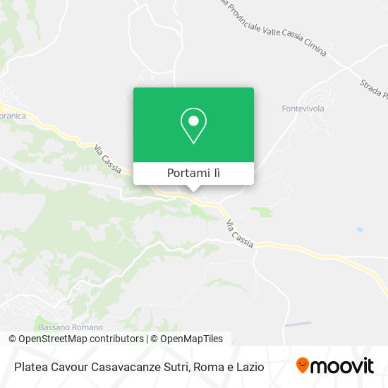 Mappa Platea Cavour Casavacanze Sutri