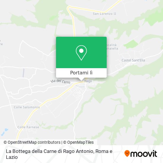 Mappa La Bottega della Carne di Rago Antonio