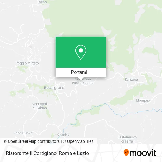 Mappa Ristorante il Cortigiano