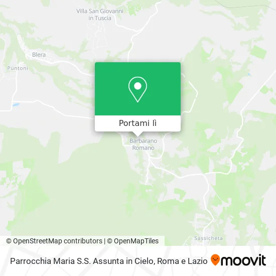 Mappa Parrocchia Maria S.S. Assunta in Cielo