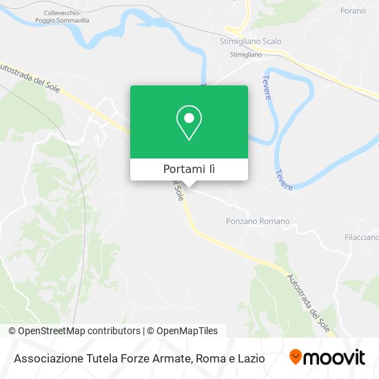 Mappa Associazione Tutela Forze Armate