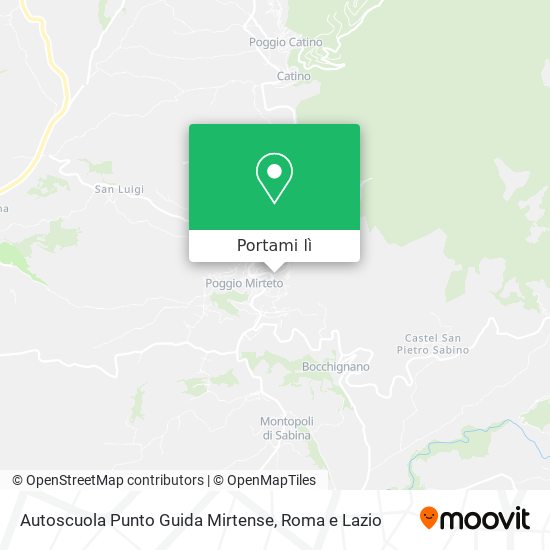 Mappa Autoscuola Punto Guida Mirtense