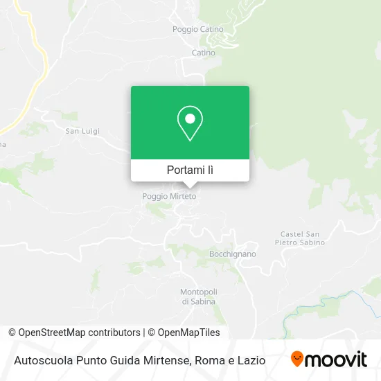 Mappa Autoscuola Punto Guida Mirtense