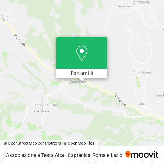 Mappa Associazione a Testa Alta - Capranica