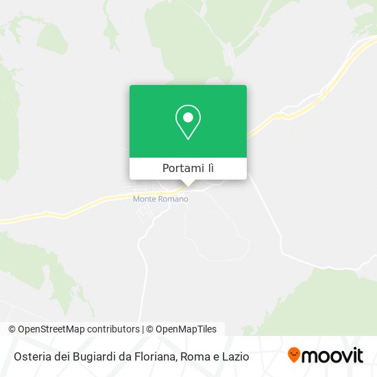 Mappa Osteria dei Bugiardi da Floriana