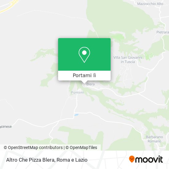 Mappa Altro Che Pizza Blera