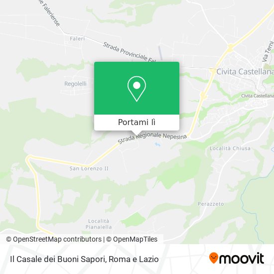 Mappa Il Casale dei Buoni Sapori