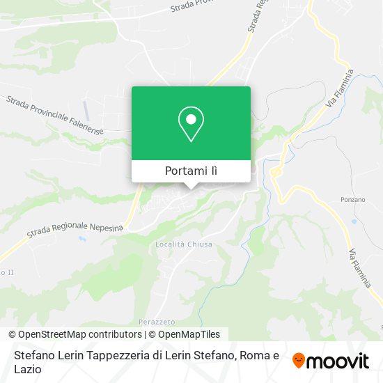 Mappa Stefano Lerin Tappezzeria di Lerin Stefano