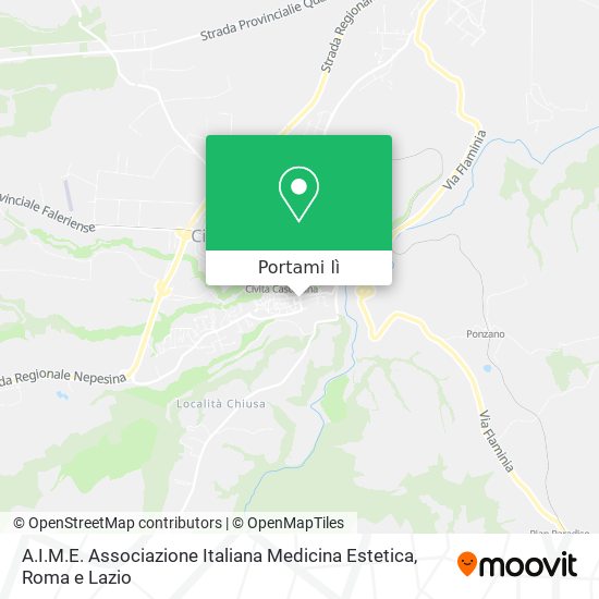 Mappa A.I.M.E. Associazione Italiana Medicina Estetica