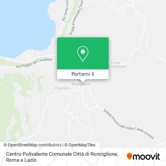 Mappa Centro Polivalente Comunale Città di Ronciglione