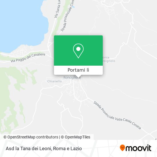 Mappa Asd la Tana dei Leoni