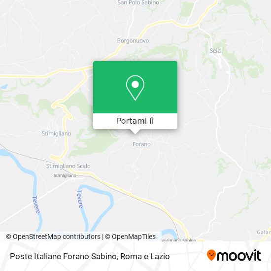 Mappa Poste Italiane Forano Sabino