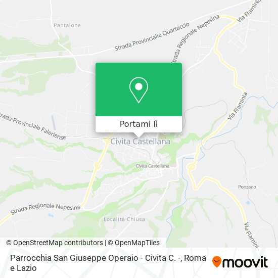 Mappa Parrocchia San Giuseppe Operaio - Civita C. -
