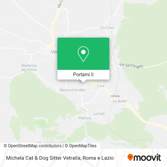 Mappa Michela Cat & Dog Sitter Vetralla