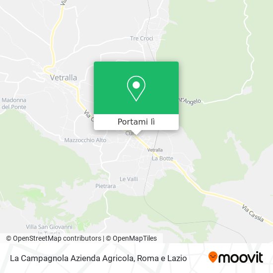 Mappa La Campagnola Azienda Agricola