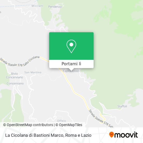 Mappa La Cicolana di Bastioni Marco