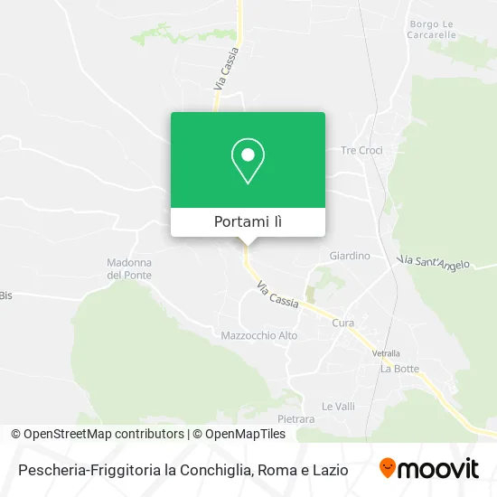 Mappa Pescheria-Friggitoria la Conchiglia