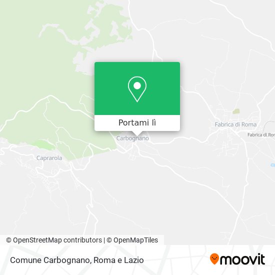 Mappa Comune Carbognano