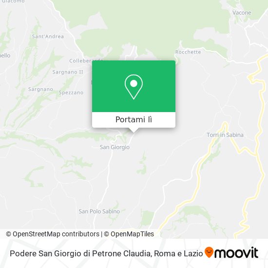Mappa Podere San Giorgio di Petrone Claudia