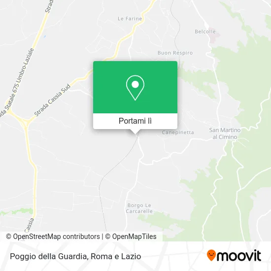 Mappa Poggio della Guardia