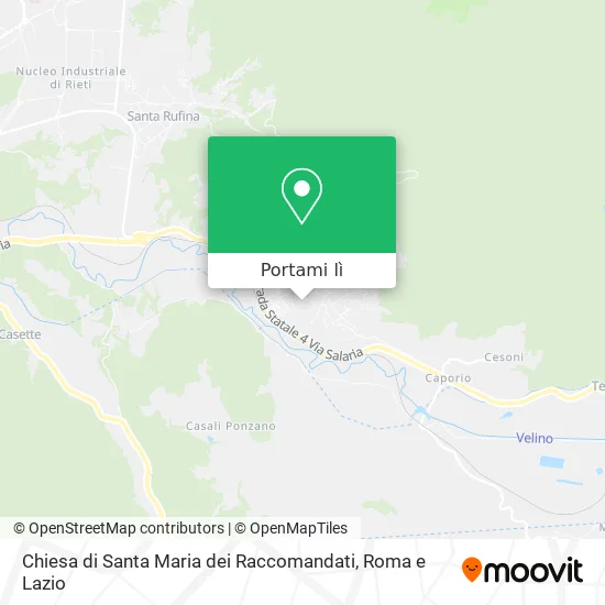 Mappa Chiesa di Santa Maria dei Raccomandati