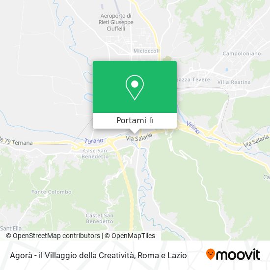 Mappa Agorà - il Villaggio della Creatività