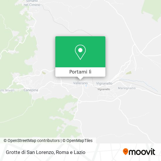 Mappa Grotte di San Lorenzo