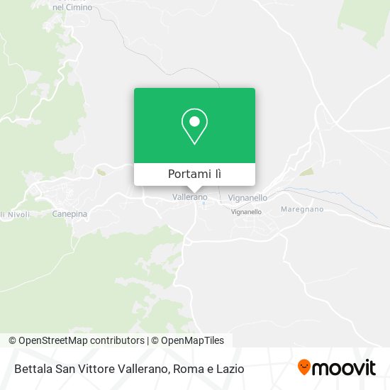 Mappa Bettala San Vittore Vallerano