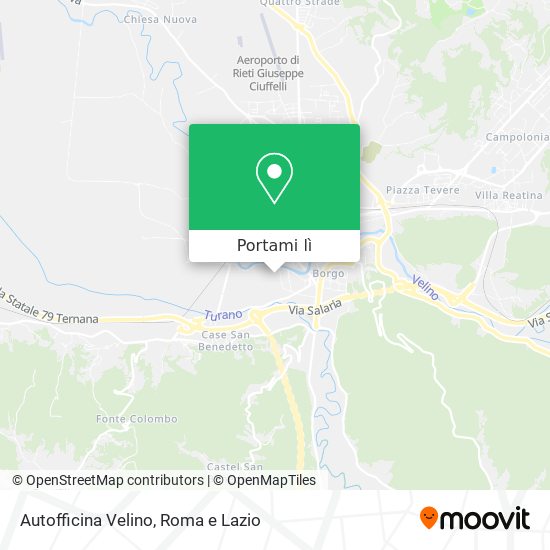 Mappa Autofficina Velino