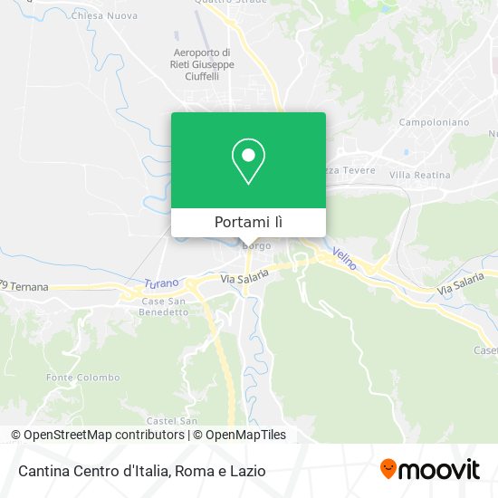 Mappa Cantina Centro d'Italia