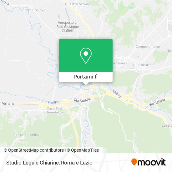 Mappa Studio Legale Chiarine