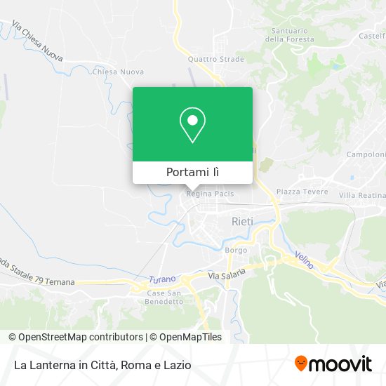 Mappa La Lanterna in Città