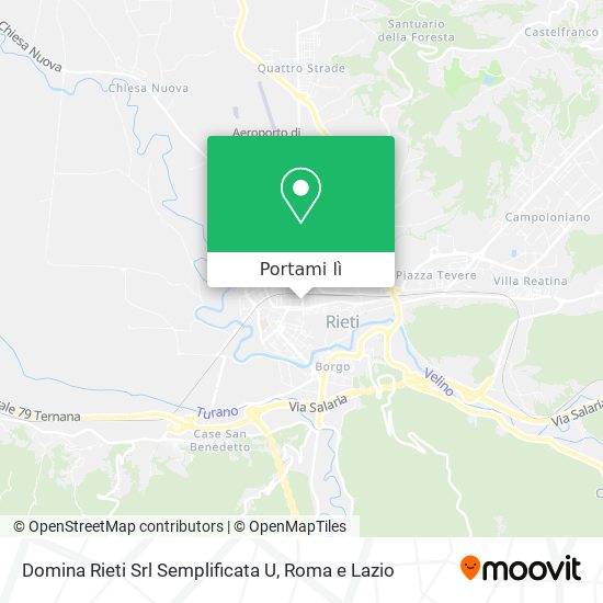 Mappa Domina Rieti Srl Semplificata U