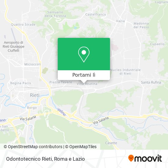 Mappa Odontotecnico Rieti