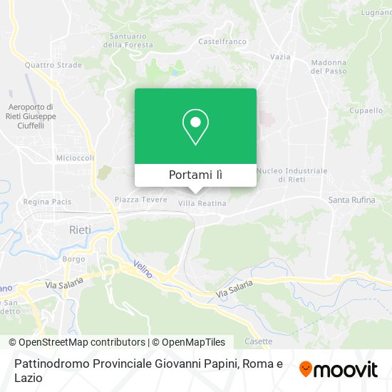 Mappa Pattinodromo Provinciale Giovanni Papini