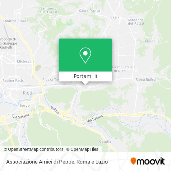 Mappa Associazione Amici di Peppe