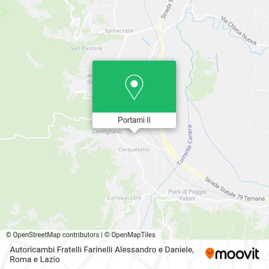 Mappa Autoricambi Fratelli Farinelli Alessandro e Daniele