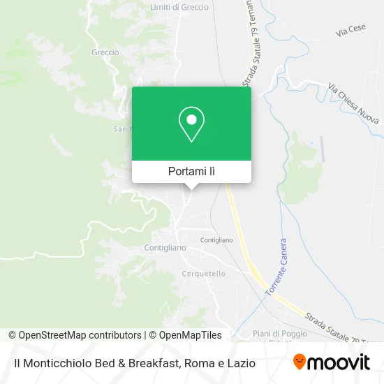 Mappa Il Monticchiolo Bed & Breakfast