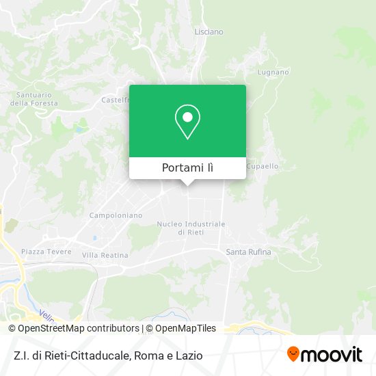 Mappa Z.I. di Rieti-Cittaducale